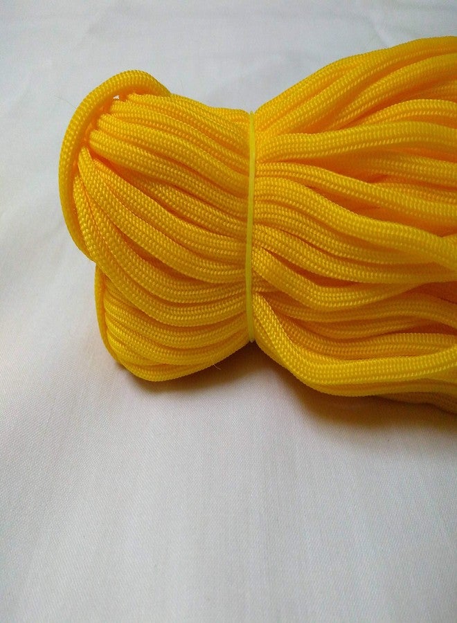 DK Craft Touch Nylon Knot Macrame Beading Braided 4 mm Thread 60 Metre Cord Rope (Mango) - Image 1
